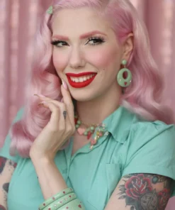 Splendette Valentine's Sweet Pea Starburst Bangle Extra Wide