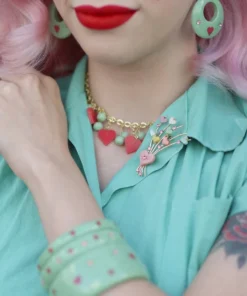 Splendette Valentine's Sweet Pea Starburst Earrings