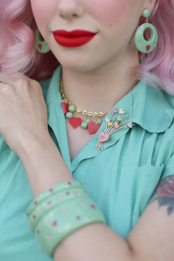 Splendette Valentine's Sweet Pea Starburst Earrings 4 Splendette Valentine's Sweet Pea Starburst Earrings