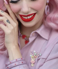 Splendette Valentine's Poppet Heart Necklace