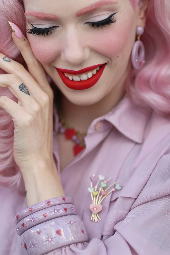 Splendette Valentine's Poppet Starburst Earrings 4 Splendette Valentine's Poppet Starburst Earrings