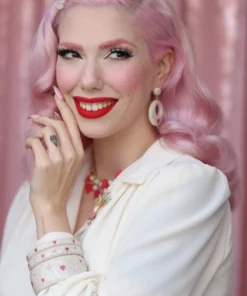 Splendette Valentine's Sugar Starburst Bangle Extra Wide