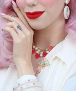 Splendette Valentine's Sugar Heart Necklace