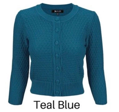 MAK Cropped Crew Neck Cardigan (Various Colours) Tops 9 MAK Cropped Crew Neck Cardigan (Various Colours) Tops