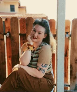 Start Struck Clothing 23 Star Struck Clothing 1940s Repro Sweater - Tan