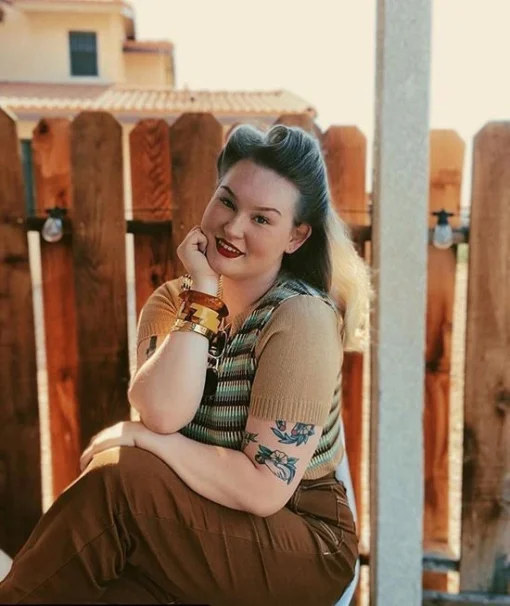 Star Struck Clothing 1940s Repro Sweater - Tan 8 Star Struck Clothing 1940s Repro Sweater - Tan