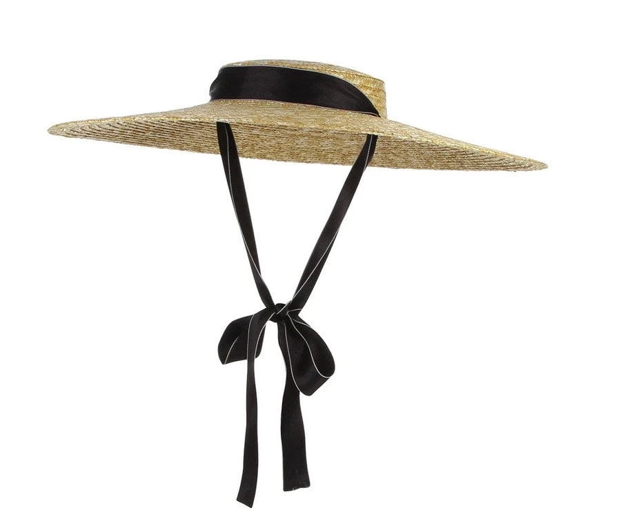 Suzie's Bombshell Boutique Accessories Bombshell Bo-Peep Large Brimmed Straw Hat 3 Suzie's Bombshell Boutique Accessories Bombshell Bo-Peep Large Brimmed Straw Hat