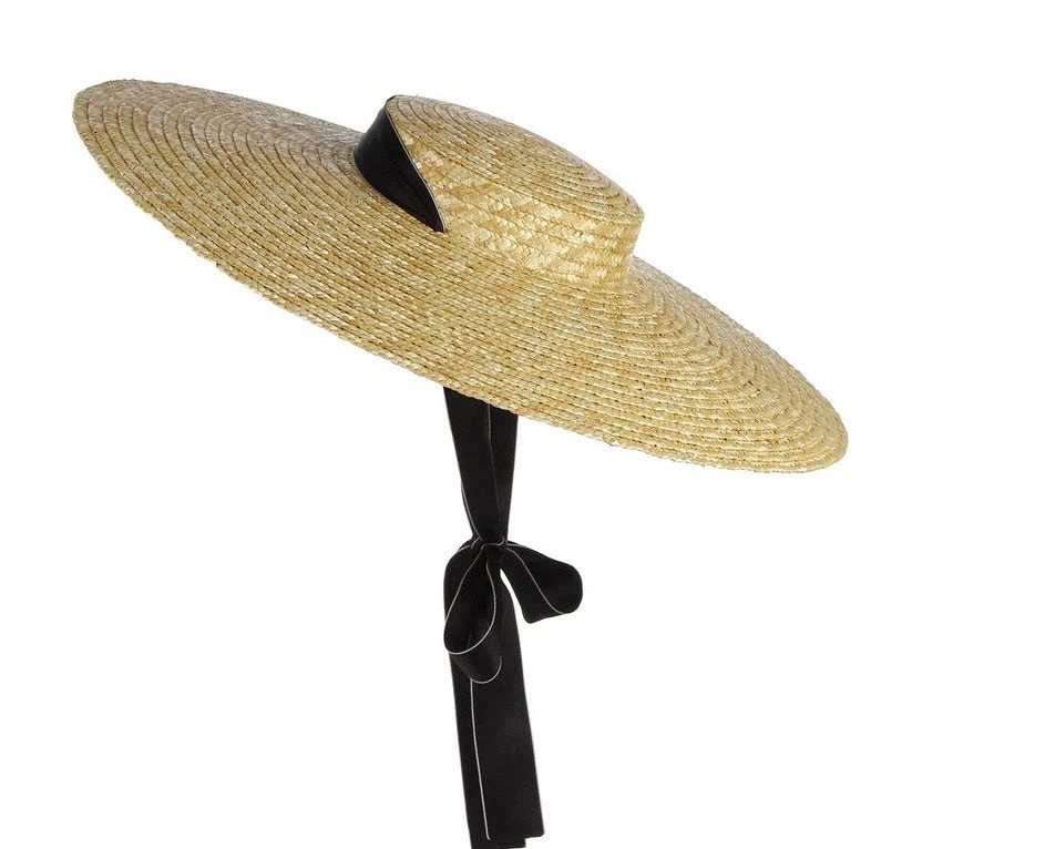 Suzie's Bombshell Boutique Accessories Bombshell Bo-Peep Large Brimmed Straw Hat 4 Suzie's Bombshell Boutique Accessories Bombshell Bo-Peep Large Brimmed Straw Hat