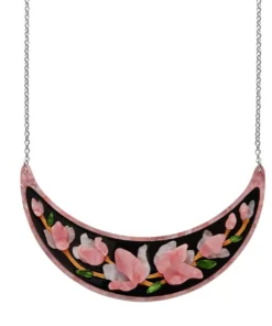Erstwilder Art Nouveau Steel Magnolias Necklace