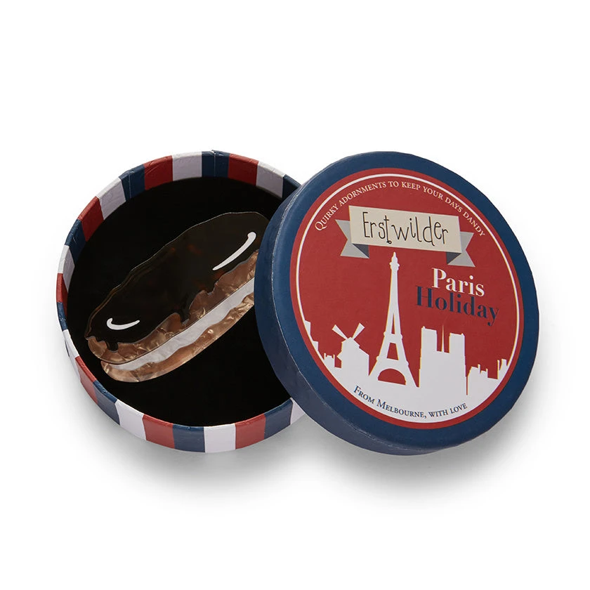 Erstwilder Paris Holiday Eclair Au Chocolat Brooch 4 Erstwilder Paris Holiday Eclair Au Chocolat Brooch