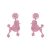 Erstwilder Paris Holiday Poodle Ripple Post Drop Earrings 1 Erstwilder Paris Holiday Poodle Ripple Post Drop Earrings