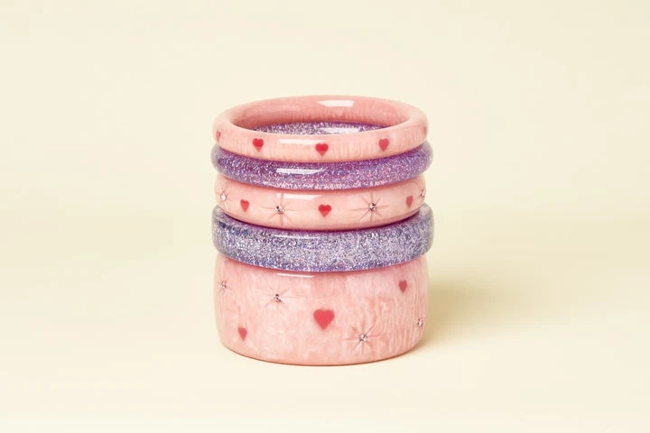 Splendette Valentine's Sweet Cheeks Starburst Bangle Extra Wide - Duchess 5 Splendette Valentine's Sweet Cheeks Starburst Bangle Extra Wide - Duchess