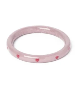 Splendette Valentine's Poppet Heart Bangle Narrow
