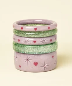 Splendette Valentine's Poppet Heart Bangle Narrow