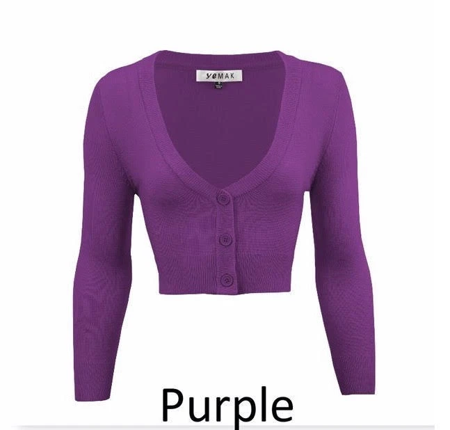 MAK Cropped Cardigan (Various Colours) Tops 11 MAK Cropped Cardigan (Various Colours) Tops