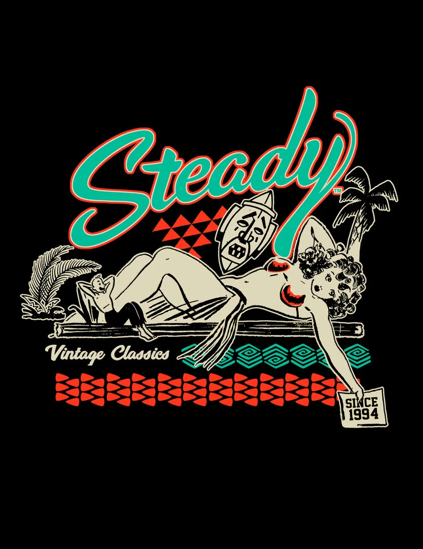Steady Clothing Steady Tiki Ladies T-Shirt 4 Steady Clothing Steady Tiki Ladies T-Shirt
