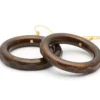 Splendette Golden Espresso Fakelite Drop Hoop Earrings