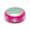 Splendette Wide Flamingo Carved Bangle