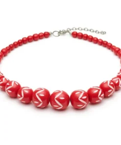 Splendette Lover Carved Bead Necklace