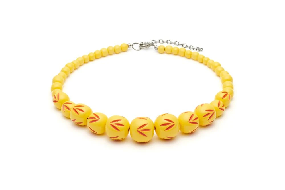 Splendette Sunrise Carved Bead Necklace 3 Splendette Sunrise Carved Bead Necklace