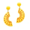 Splendette Sunrise Carved Drop Earrings