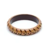 Splendette Midi Almond Carved Bangle 1 Splendette Midi Almond Carved Bangle