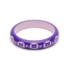 Splendette Midi Violet Carved Bangle 1 Splendette Midi Violet Carved Bangle