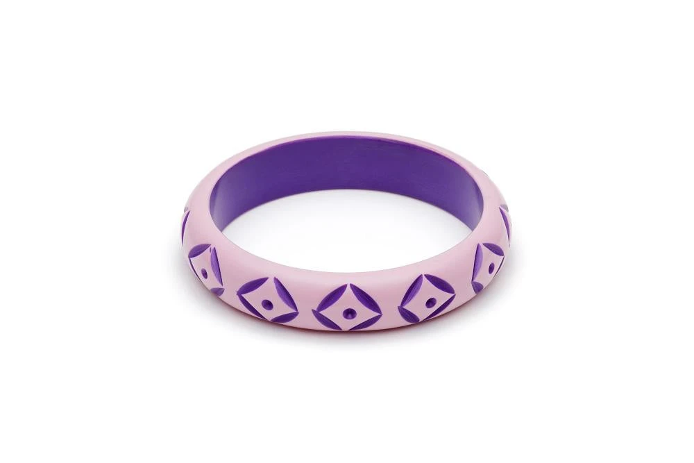 Splendette Midi Clematis Carved Bangle 3 Splendette Midi Clematis Carved Bangle