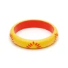 Splendette Midi Sunrise Carved Bangle 1 Splendette Midi Sunrise Carved Bangle