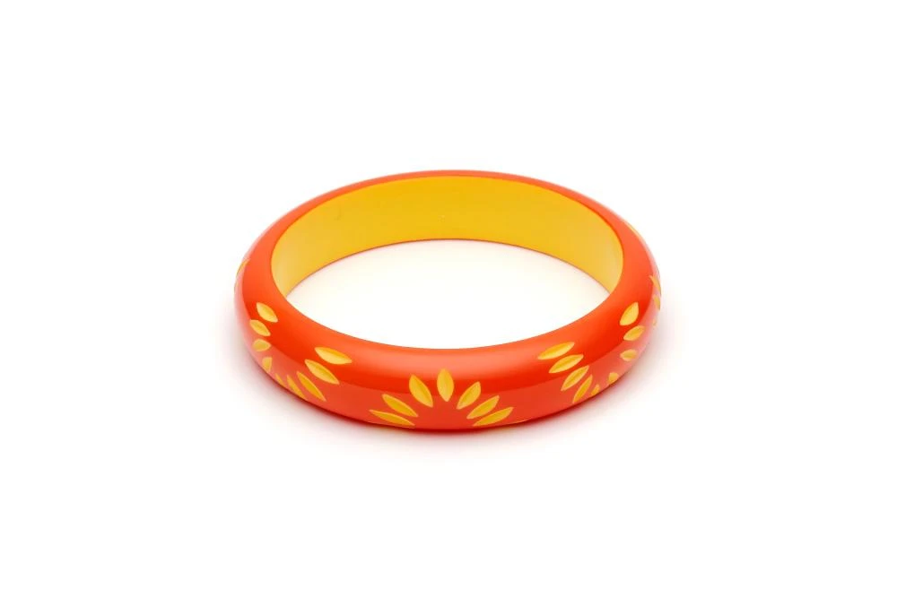 Splendette Midi Sunset Carved Bangle 3 Splendette Midi Sunset Carved Bangle