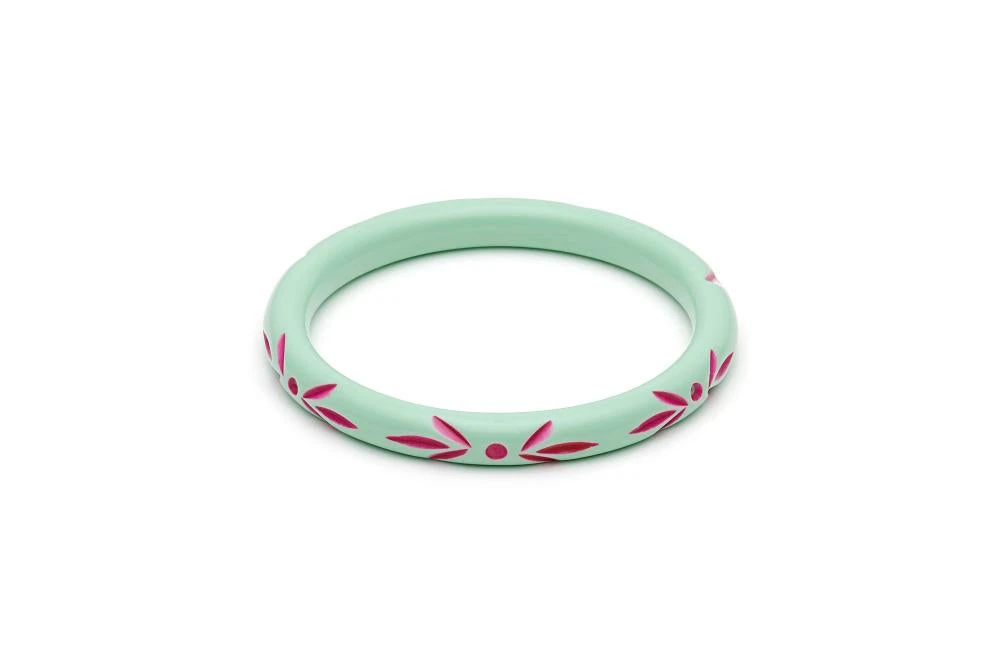 Splendette Narrow Parrot Carved Bangle 3 Splendette Narrow Parrot Carved Bangle