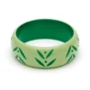 Splendette Wide Spring Carved Bangle - Duchess 2 Splendette Wide Spring Carved Bangle - Duchess
