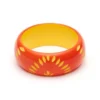 Splendette Wide Sunset Carved Bangle
