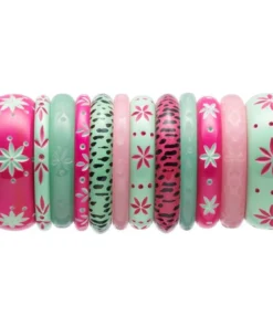 Splendette Narrow Flamingo Carved Bangle