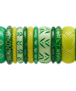 Splendette Wide Spring Carved Bangle - Duchess