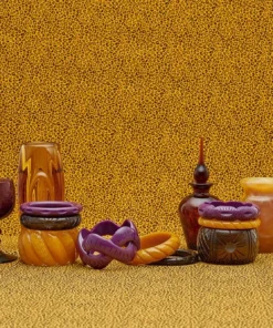 Splendette Chunky Golden Espresso Fakelite Bangle - Duchess