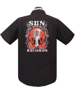 Steady Clothing Men's Sun Records Rockabilly Music Workshirt