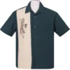 Steady Clothing Steady Mai Tai Mirage Bowling Shirt - Teal