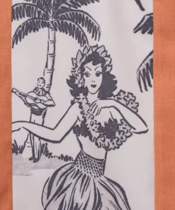 Steady Clothing Steady Leilani Bowling Shirt - Rust