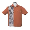 Steady Clothing Steady Leilani Bowling Shirt - Rust