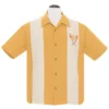 Steady Clothing Steady Tropical Itch Bowling Shirt - Mustard