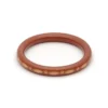 Splendette Narrow Carved Bangle - Café