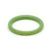 Splendette Narrow Carved Bangle - Lime