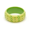 Splendette Wide Carved Bangle - Zest