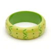 Splendette Wide Carved Bangle Duchess - Zest 2 Splendette Wide Carved Bangle Duchess - Zest