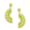 Splendette Carved Drop Earrings - Zest