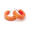 Splendette Carved Hoop Earrings - Freesia 2 Splendette Carved Hoop Earrings - Freesia