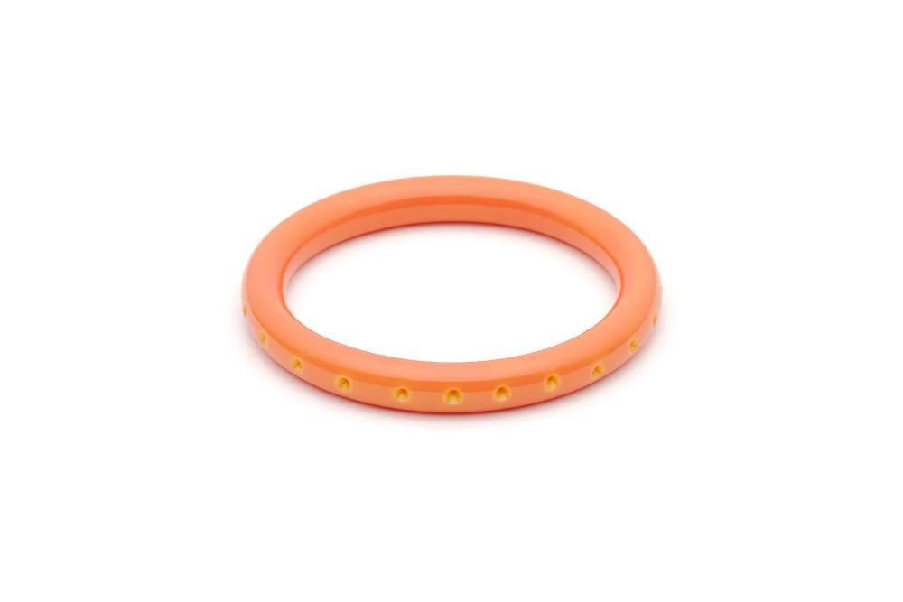 Splendette Narrow Carved Bangle - Freesia 3 Splendette Narrow Carved Bangle - Freesia