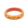 Splendette Midi Carved Bangle - Honeysuckle