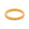 Splendette Narrow Carved Bangle - Honeysuckle 2 Splendette Narrow Carved Bangle - Honeysuckle